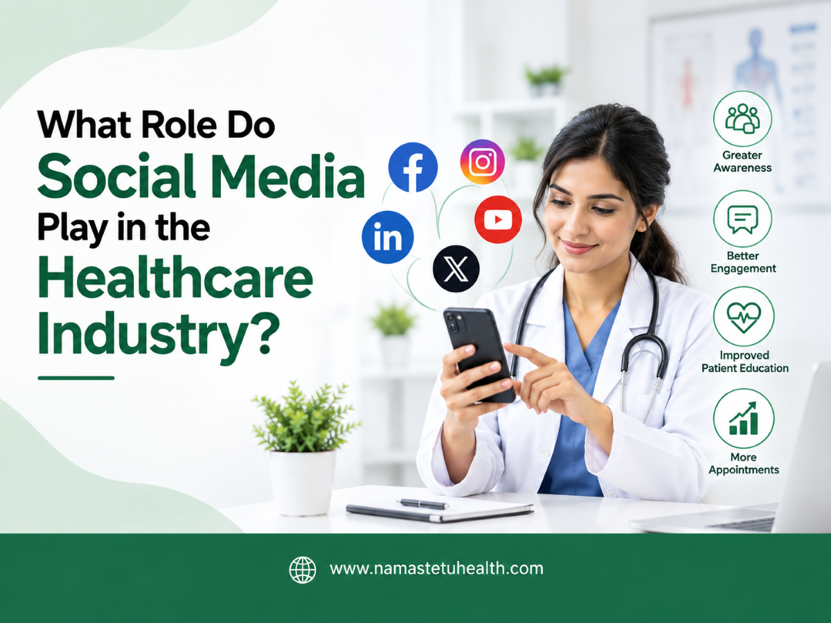 What role do social media play in the healthcare industry?
