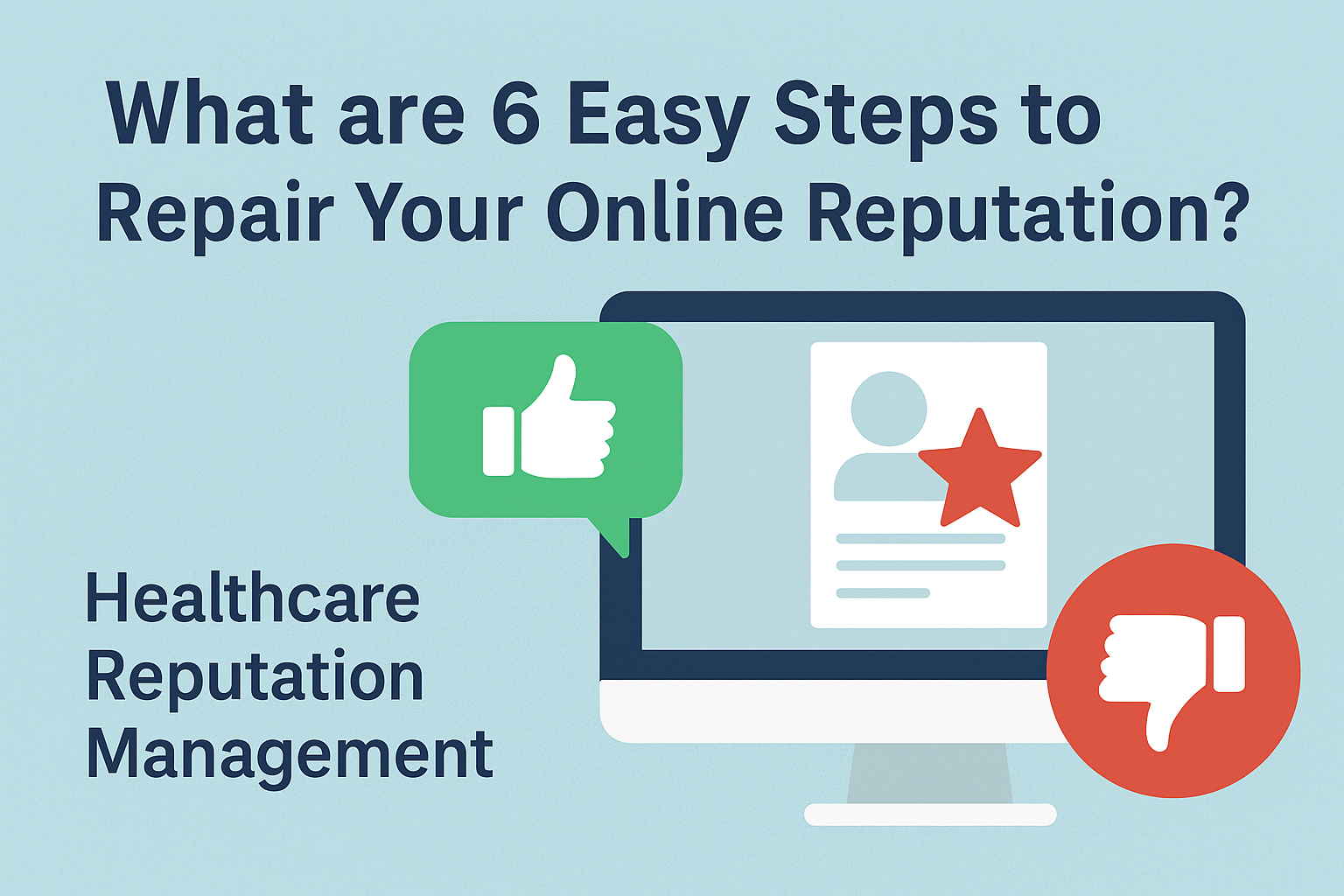 What are 6 Easy Steps to Repair Your Online Reputation?